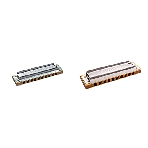 Hohner -HH1896C Harmonica Marine Band in C & 1896/20 Harmonica marine band 10 tr en SOL - Les Beatles, Paul McCartney, John Lennon, RIngo Starr, George Harrison Hohner -HH1896C Harmonica Marine Band in C & 1896/20 Harmonica marine band 10 tr en SOL