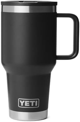 YETI Rambler 30 oz Travel Mug with Flip Straw Lid – Stainless Ste...