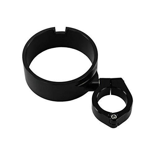 HCmotorku Abrazadera de soporte de reubicación de anillo de velocímetro de motocicleta para Harley Dyna 1993-2005 Sportster XL883 X1200 1993-2023, color negro