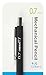 Sakura 50298 Mechanical Pencil Fixed Sleeve 0.7-mm with 3 Erasers, Black
