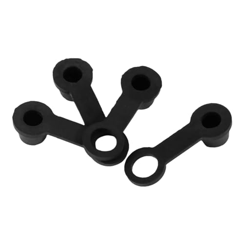 Cubierta de Tornillo de Freno Duradera de Goma Negra, Piezas de Repuesto, Cubierta de Pezón de Purga de Freno para Coches y Motocicletas, 4 Uds.