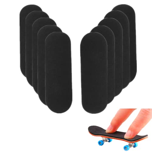 Acfelle 10Pcs Pre-Cut Fingerboard Grip Tape, Pro Foam Grip Tape For Mini Finger Skateboards Wooden Finger Board Non Slip Tape 34Mmx98Mm #TOP8