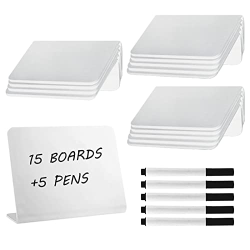 L Förmige Mini Tafeln, 15 Buffet Schilder, Geeignet für Partys, Buffet...