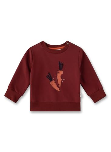 Sweat-shirt garçon rouge Sanetta 11752 en coton bio douillet