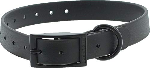 CANIHUNT Collier Chien CTECH Boucle Double - 6 Coloris - 2 largeurs, 3.8mm d'épaisseur, matière en polychlorure de Vinyle, Marque Française (2.5 x 0.4 x...