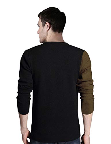 Image of EYEBOGLER Men's Polo Neck Full Sleeve Regular Fit T-Shirt | Stylish Casual Wear Top | Comfortable Everyday T-Shirt for Men | Smart Look for Casual Outings, Travel