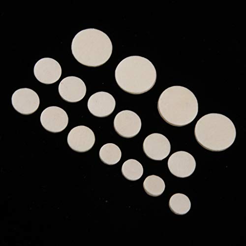 image for Baosity 17pcs Eb Clarinet Pads Kit Set for Woodwind Replacement Parts