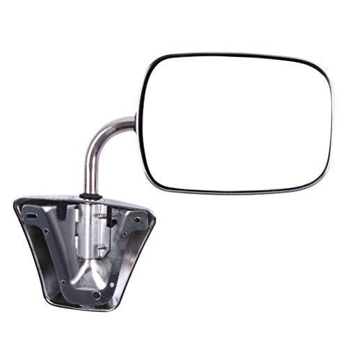 ROADFAR Side View Mirrors Left and Right Side Mirrors Fit Fit for 1973-91 For Chevy/For Chevy For GMC Jimmy Suburban C10 20 30 K1500 2500 3500 C15 25 35 Manual Folding Non-Heated Chrome GM1321227 - Thumbnail 7