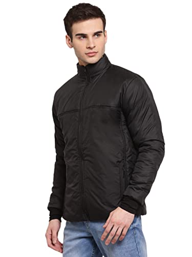 Image of Style Quotient Men Black Lightweight Padded Jacket