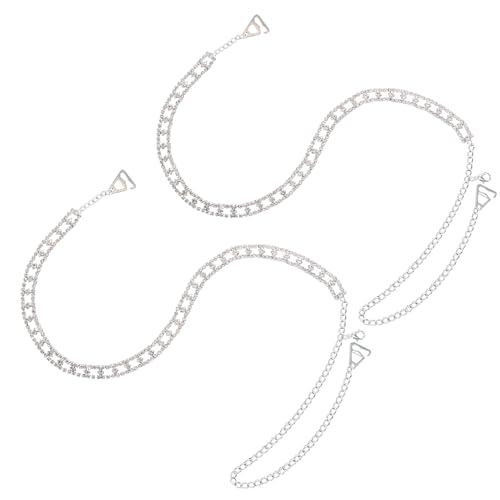 2 Paar Glitzer BH Träger Strass - Durchsichtige Schulterträger Für Kleider & Tops