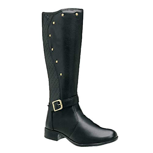 Kit 2 pares de Botas R&F Feminino Montaria Preto e Coturno Preto