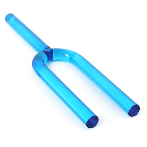 16mm ブルークリスタルクリア音叉、DNAヒーリング、チャクラ、身体、サウンドセラピー、心と精神の完璧な調和を保つ、クリスタルストライカー付き(A Note,440hz)