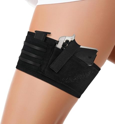 Gun Holster,Thigh Holster for Women,Embroidery Gun Holsters for Pistol,Fit for PT-22. 22 CaliberTCP. 380, P238, RugerLCP &Similar Guns, 27.5