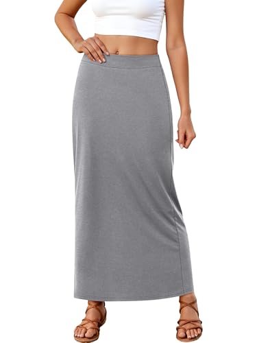 ANRABESS Maxi Skirts for Women Summer Casual Elastic Waisted Ankle Length Flowy Swing 2026 Spring...