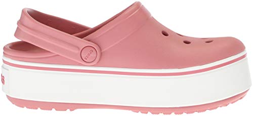 Sandália, Crocs, Crocband Platform Clog, Blossom/White, 37, Adulto Unissex