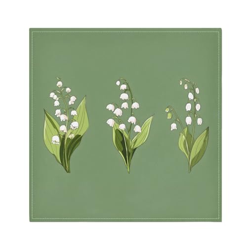 Servilletas de tela 20x20 pulg set 6 verde miniatura 1