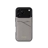 COGURE スマホケース 互換 iPhone17 Pro ケース 本革 シュリンクカーフレザー カード入れ TPUケース シンプル おしゃれ 専用ボックス付き COPC2 グレージュ