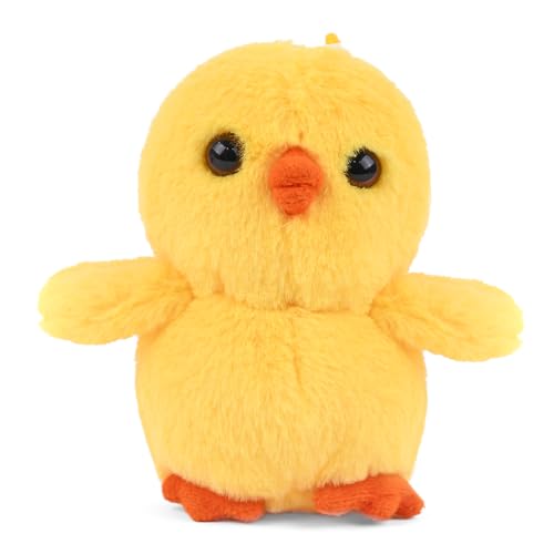 Image of Mirada Hanging Duck Soft Plush Toy | Yellow Stuffed Animal Keychain for Kids, Boys & Girls | Cute Mini Soft Toys, Stuffed Animals, Funny Toy, Gift Item, Bag Charm, Keyring, Return Gifts | 12cm