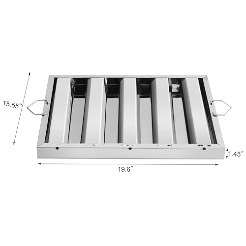 New Star Foodservice 54354 Stainless Steel Hood Filter 20" W x 16" H