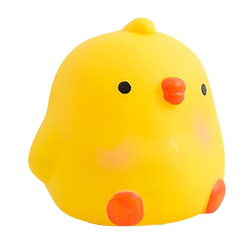 UPKOCH Hucha De Pollo Alcancía Infantil Pequeña De Plástico Irrompible Amarilla para Niños Ahorro De Monedas Decoración De Cumpleaños y Oficina