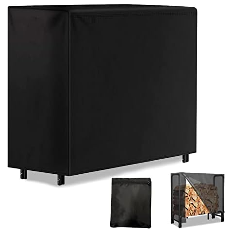 Kaminholzregal Abdeckung, 48''x24''x42'' Holzlager Abdeckung, Wasserdicht 420D Oxford Abdeckung Cover