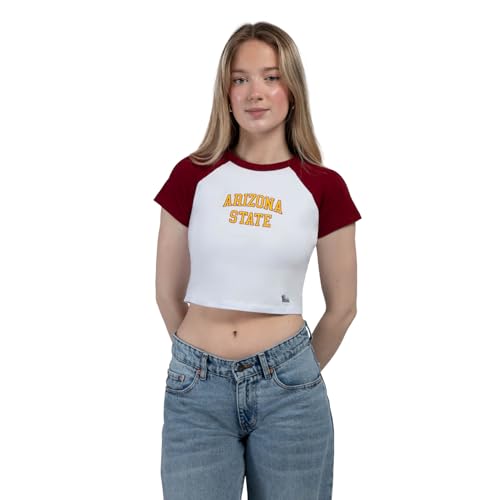 Hype & Vice Homerun Tee for Women (X-Small) - Arizona State