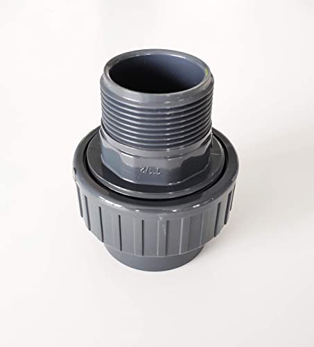 Raccord Union Mixte 3 pièces PVC Pression ø 50 mm intérieur à coller vers filetage 1'1/2