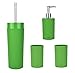Produktbild MamboCat Kela Apple 4-TLG. Badezimmer-Set, Apfel-grün, WC-Garnitur + Seifenspender + 2 Zahnputzbecher, ABS-Kunststoff, Wohnraum- Accessoires, Badezimmer-Zubehör, Badgarnitur, WC-Set
