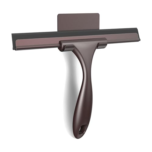 Image of SetSail Squeegee for Shower Glass Door Stainless Steel Shower Squeegee for Glass Doors All-Purpose Window Squeegee for Car Windshield Cleaning 10 Inches,Bronze
