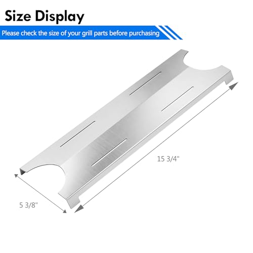 Image of MFHP2 Heat Shields Replacement Parts for Master Forge 3 5 Burner Grill Parts BG1793B-A BG179A 98162 503225 Heat Plates Tents Flame Tamer Burner Cover Modular Grill Accessories, Pack of 4