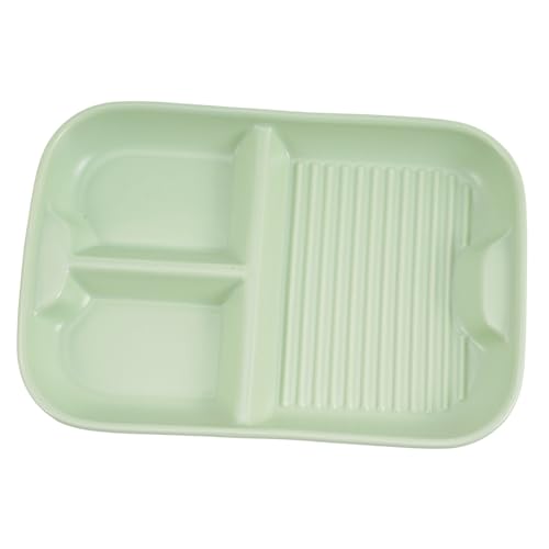 OUNONA Ceramic Divided Serving Tray Elegant Three Compartment Plate for Appetizers Breakfast and Lunch Stylish Porcelain Design for Parties Weddings and Special Occasions