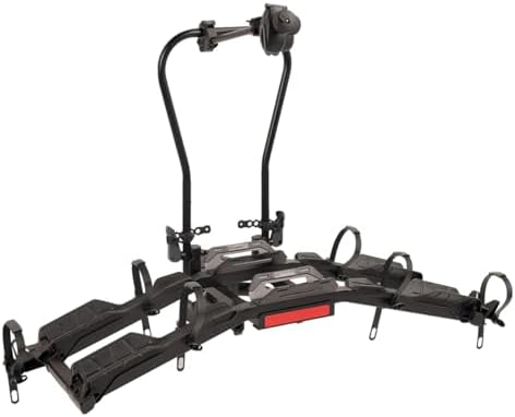 Hollywood Racks Destination E Hitch Bike Rack with Ramp for 2 Bikes up to 70 lbs Each - Secure, Lockable Electric Bike Rack - Premium, Foldable Bicycle Car Racks for Standard or E-Bikes