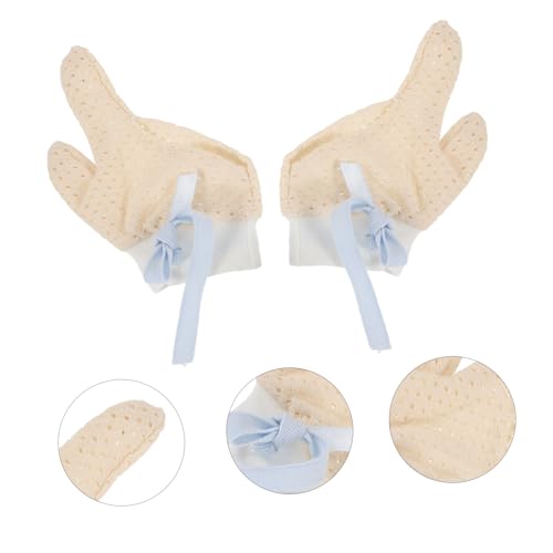 Baby Finger Sucking Guard Gloves for Infants 1 Pair Soft and Breathable Mittens Anti-Scratch Thumb Protection for Newborn Boys and Girls Prevents Thumb Sucking for 0-3 Months4