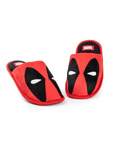 Marvel Zapatillas Deadpool para hombre | Mules de interior con