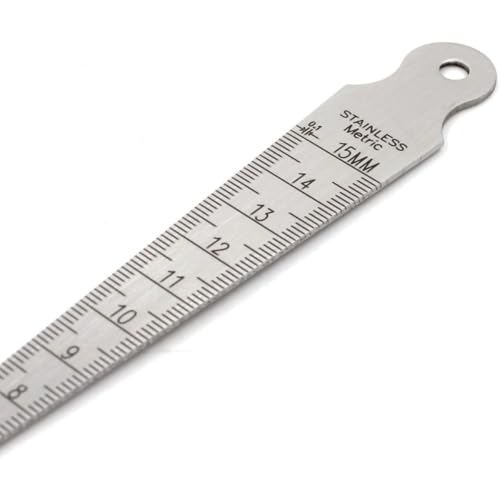 Calibrador para soldadura medición 0-15mm acero inoxidable miniatura 3