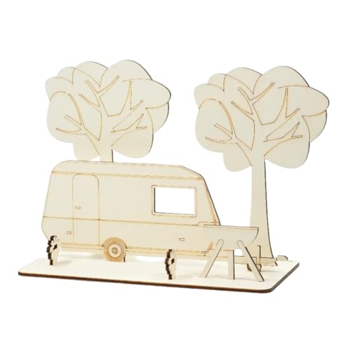 EICHENHÄNDIG Geldgeschenk für Wohnanhänger, Wohnwagen, Camping, steckbar, aus Sperrholz