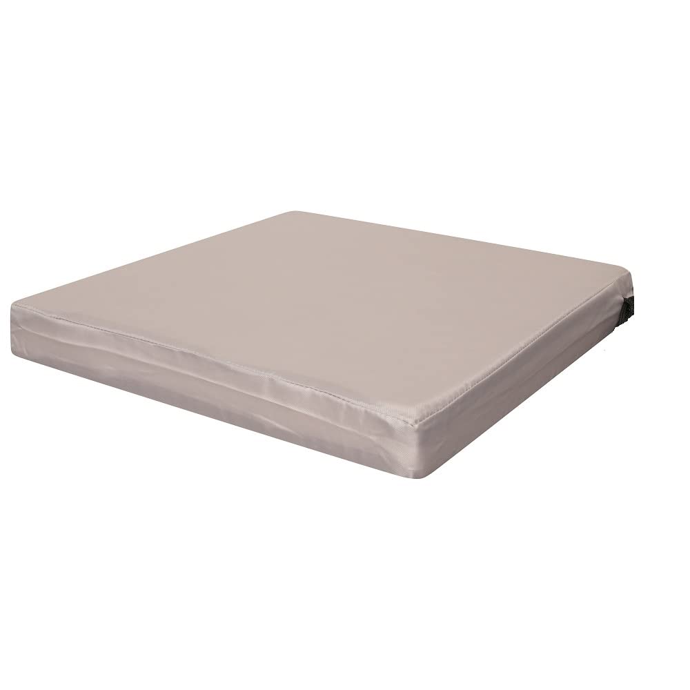 Waterproof seat pads Indoor & Outdoor Garden Rattan Furniture Foam for garden chairs multi use Office Chair Cushions Pad ask for custom with 4cm Thick (Silver Grey, 51 x 51 cm / 20" x 20")