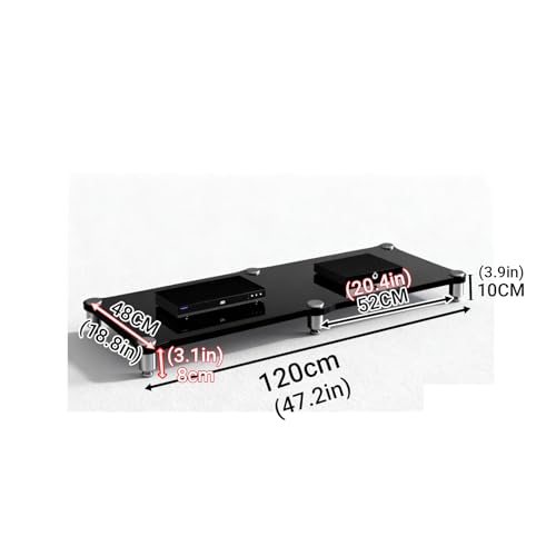 Estante para equipos de audio de diseño robusto y estantería multicapa 8