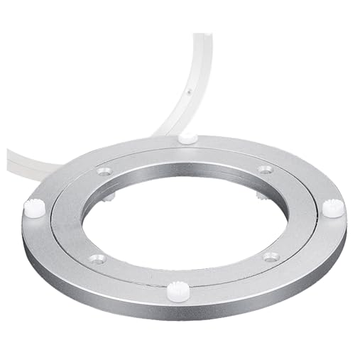 Household Dining Table Aluminum Alloy Turntable Base Bearing, Suitable for Kitchen Base Rotating Dining Table Lazy Susan(12cm(4.7inch))