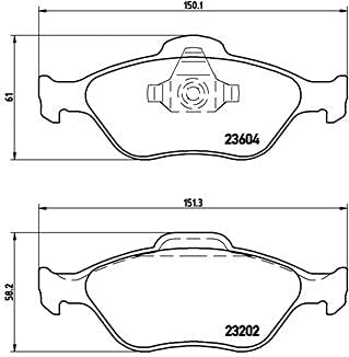 BREMBO BREMSSCHEIBEN COATED Ø258 + BREMSBELÄGE VORNE FÜR FORD FIESTA 5 FUSION