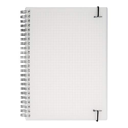HULYTRAAT-Hardcover-Graph-Ruled-Spiral-Notebook-58-x-83-Inches-A5-Transparent-160-Page-80-Sheet-Square-Grid-Journal-AWPPS1
