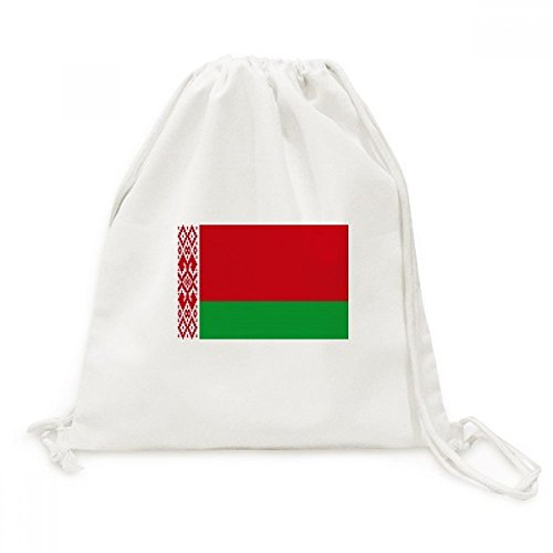 Sac cordon Bélarus en toile de coton pour voyage et loisirs