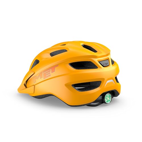 MET - Crackerjack Children's Cycling Helmet In Orange One Size (52-57 cm), Matt Orange, standard size - Image 2