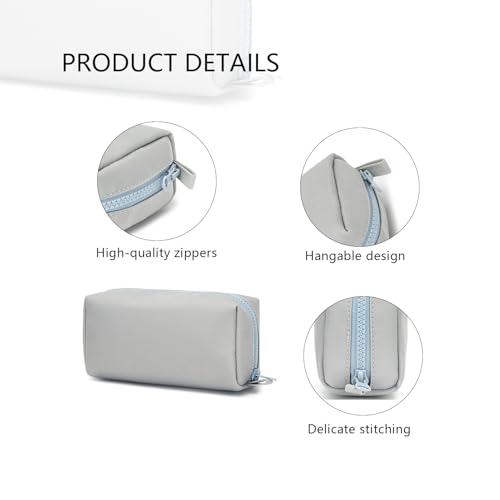 Image of Pencil Case Durable Oxford Pencil Pouch for Pens School Supplies (Light Gray,Oxford)