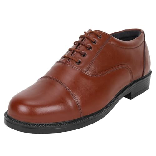 Image of Centrino Men's Formal Shoes | Shoes for Men Formal | Lace-Up Oxford with Cushioned Insole | Lightweight Comfortable | Premium Leather Shoes for Man Stylish | Mens Shoes for Office Business (9565)