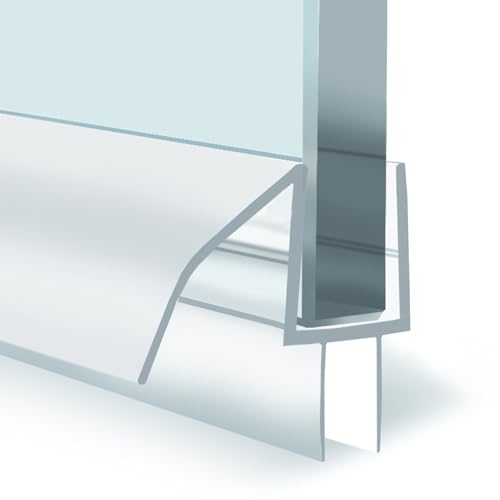 La mejor selección de Rieles para ducha los 5 más buscados. 47 Aviora - Sello inferior de puerta de ducha sin marco con riel de goteo - Tira de sello de vidrio de 3/8 pulgadas (10 mm) - Barrido de puerta de ducha de vidrio - policarbonato...