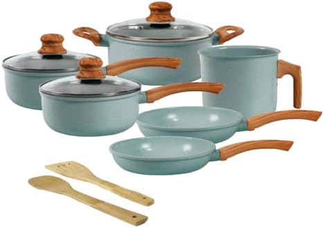 Jogo de Panelas de Alumínio Revestimento Cerâmico com Antiaderent...