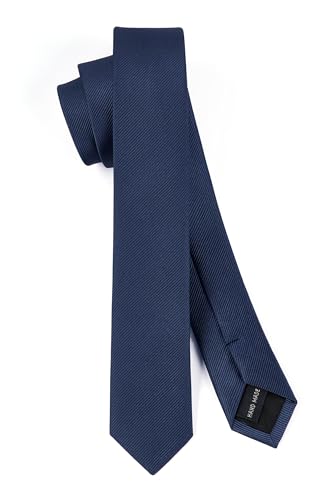 Enlision Skinny Tie 4cm Solid Color Slim Ties for Men Wedding Classic Formal Business Necktie (1.58") - Multiple Color