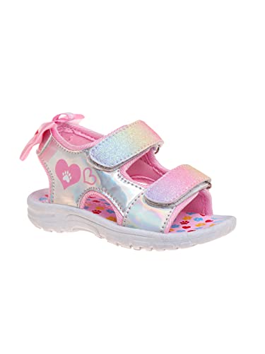 Image of Rugged Bear Girls Sport Active Summer Open Toe Sandals (Toddler)