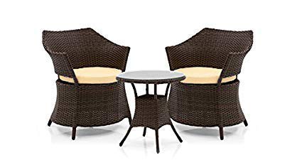 NIRANKAR Furniture Garden & Outdoor Sofa Chair Set with Cushion & Table